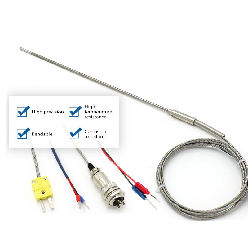 Industrial Temperature Mensuratio Steel High-Precision PT100 Temperature Sensor RTD Temperature Monitor