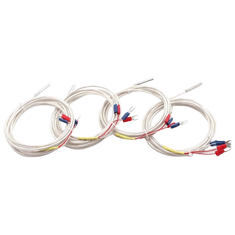 Industriae PT100 RTD temperaturae sensorem 3-filum platinum thermistoris 50mm thermocouple