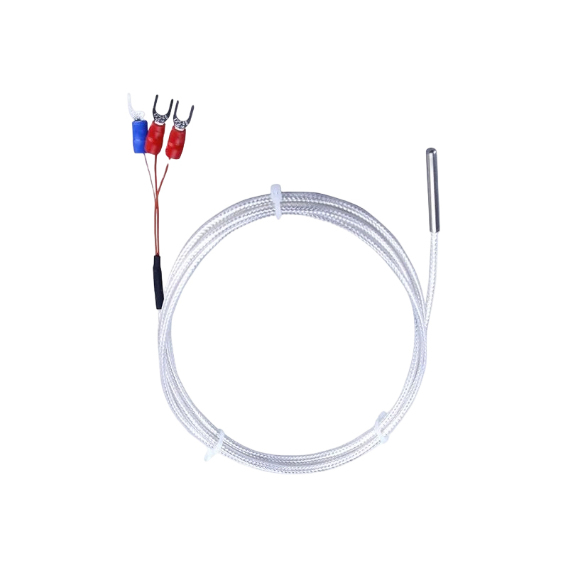 Industriae PT100 RTD temperaturae sensorem 3-filum platinum thermistoris 50mm thermocouple