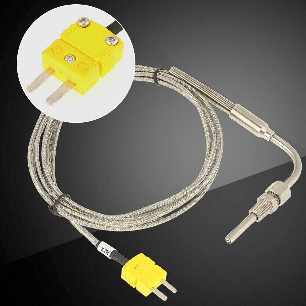 Brown PTFE vaginatus temperatus mensurae 2-filum thermocouple extensio funis cum obturaculum thermocouple directi contactus K-type sensorem